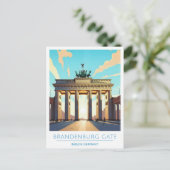 Brandenburger Tor Berlijn Duitsland Reizen Briefkaart (Staand voorkant)