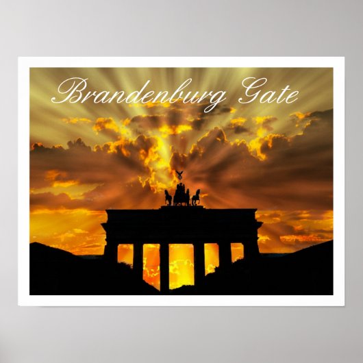 Brandenburger Tor, Berlijn Poster (Voorkant)