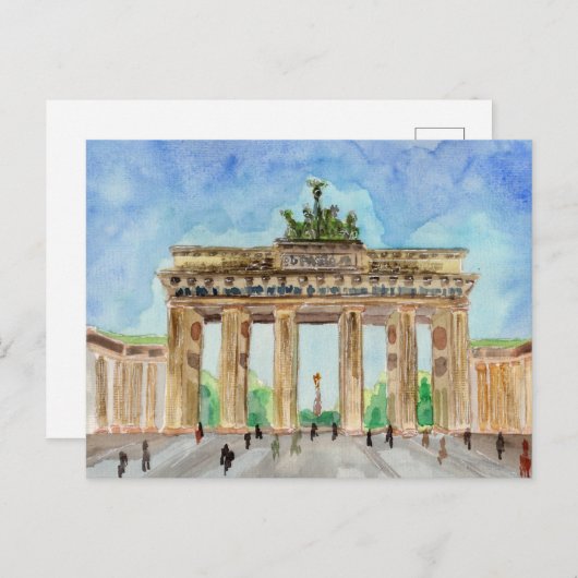 Brandenburger Tor Berlin Briefkaart (Voorkant / Achterkant)