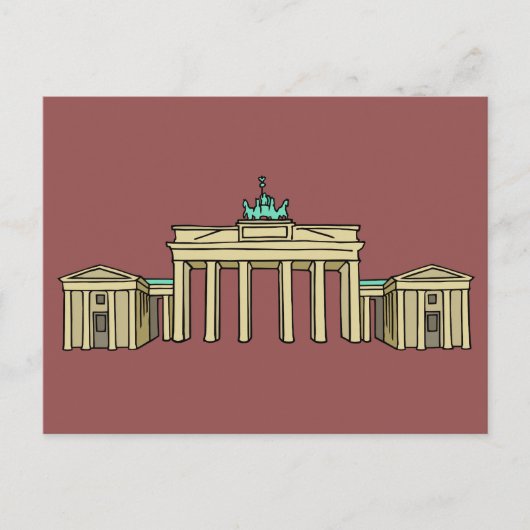 Brandenburger Tor Berlin Briefkaart (Voorkant)