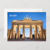Brandenburger Tor Berlin Briefkaart (Voorkant / Achterkant)