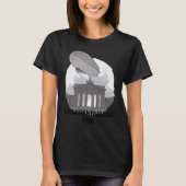 Brandenburger Tor Berlin Germany Silhouette Outlin T-shirt (Voorkant)