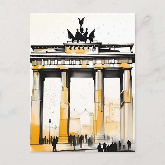 Brandenburger Tor Duitsland Briefkaart (Voorkant)