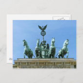 Brandenburger Tor Quadriga Berlijn Briefkaart (Voorkant / Achterkant)