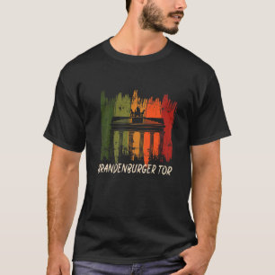 Brandenburger Tor Retro Berlin Duitsland op Parise T-shirt