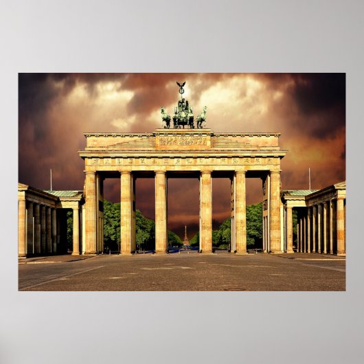 Brandenburgpoort Berlijn Poster (Voorkant)