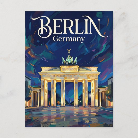 Brandenburgpoort Duitsland Briefkaart (Voorkant)