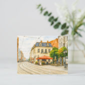 Brandenburgs stadsbeeld aquarell havelland uitzich feestdagenkaart (Staand voorkant)