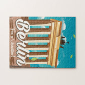 Brandenburgse gate, Berlijnse cartoon Legpuzzel (Horizontaal)