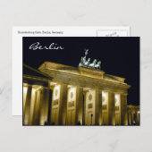 brandenburgse nacht berlijn briefkaart (Voorkant / Achterkant)