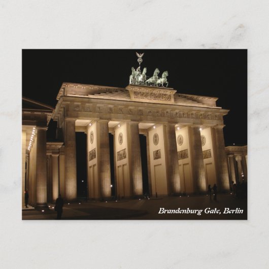 Brandenburgse poort, Berlijn Briefkaart (Voorkant)