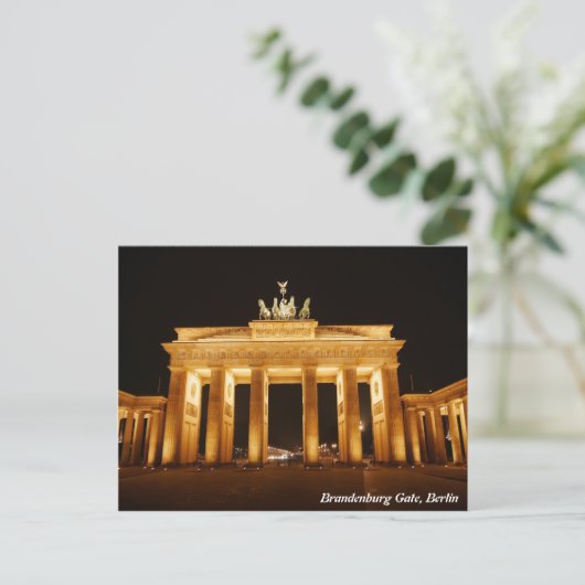 Brandenburgse poort, Berlijn Briefkaart (Staand voorkant)