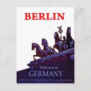 Brandenburgse poort, Berlijn, Duitsland, uitzicht  Briefkaart