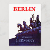 Brandenburgse poort, Berlijn, Duitsland, uitzicht  Briefkaart (Voorkant)