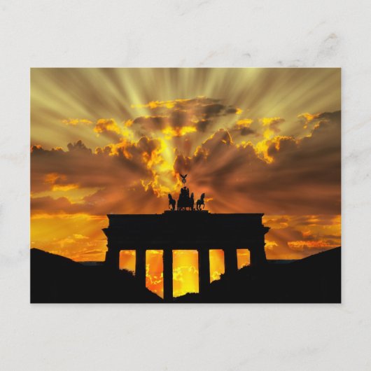 Brandenburgse poort briefkaart (Voorkant)