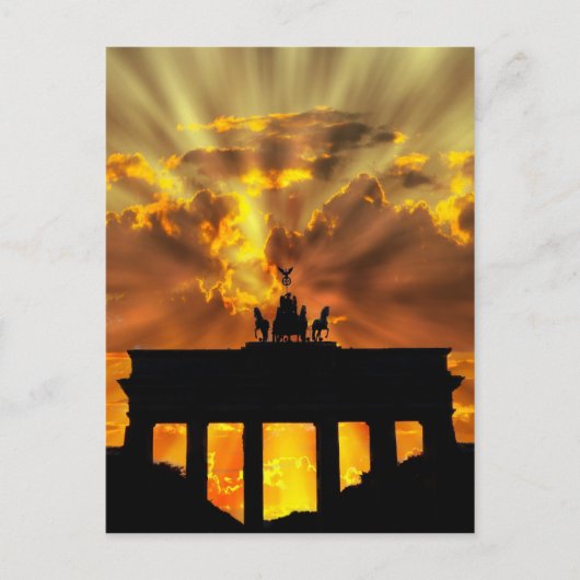 Brandenburgse poort briefkaart (Voorkant)