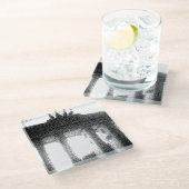 brandenburgse poort glazen onderzetter (Schuin)