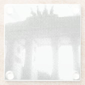 brandenburgse poort glazen onderzetter (Achterkant)