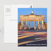 Brandenburgse poort in Berlijn Briefkaart (Voorkant / Achterkant)