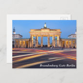 Brandenburgse poort in Berlijn Briefkaart (Voorkant / Achterkant)