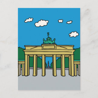 Brandenburgse poort in Berlijn Briefkaart
