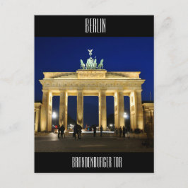 Brandenburgse poort in Berlijn, Duitsland Briefkaart
