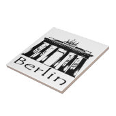 Brandenburgse poort in Berlijn Tegeltje (Zijkant)