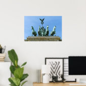 Brandenburgse Poort Quadriga Berlijn Poster (Thuiskantoor)
