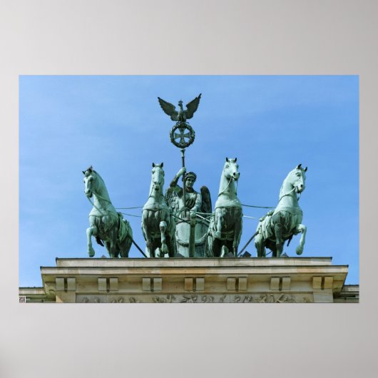 Brandenburgse Poort Quadriga Berlijn Poster (Voorkant)