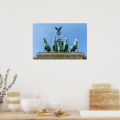 Brandenburgse Poort Quadriga Berlijn Poster (Keuken)