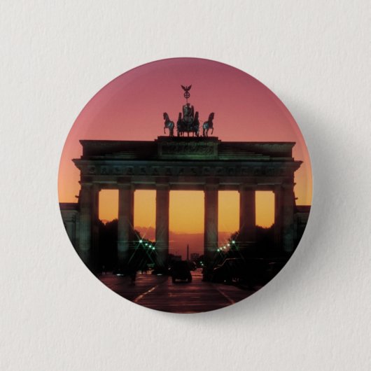 Brandenburgse poort ronde button 5,7 cm (Voorkant)