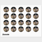 brandenburgse poort ronde sticker (Vel)