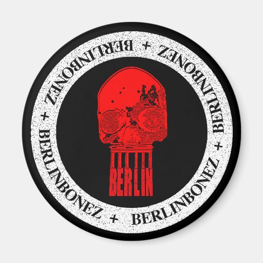 BrandenBurgSkull Fridge Magnet (Voorkant)