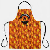 Brandend BBQ Grillmaster Schort (Voorkant)