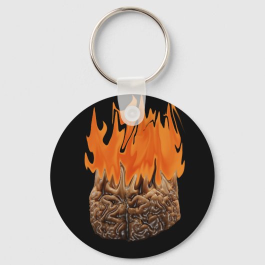 brandend brein sleutelhanger (Voorkant)