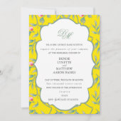 Brandend Geel en Basilicum Groen Oefendiner Kaart (Voorkant)