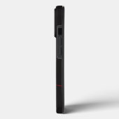 Brandend hart met eigen monogram en naam Case-Mate iPhone case (Achterkant / Links)