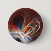 brandend hart ronde button 5,7 cm (Voorkant)