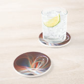 brandend hart zandsteen onderzetter (Zijkant)