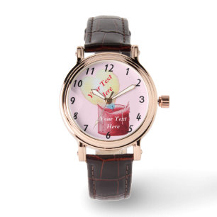brandend hartvormig romantisch horloge