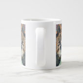 Brandend Helder Grote Koffiekop (Achterkant)