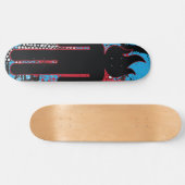Brandend hoofd persoonlijk skateboard (Horizontaal)
