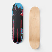 Brandend hoofd persoonlijk skateboard (Voorkant)