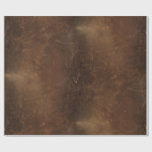 Brandend Koeienhuid Faux Leather Cadeaupapier (Vlak)