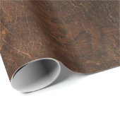 Brandend Koeienhuid Faux Leather Cadeaupapier (Rol Hoek)