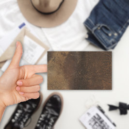 Brandend Koeienhuid Faux Leather Rechthoekige Sticker