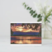 Brandend meer briefkaart (Staand voorkant)