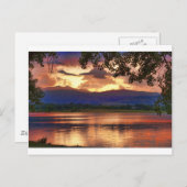 Brandend meer briefkaart (Voorkant / Achterkant)