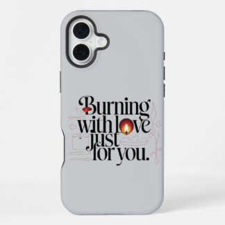 Brandend met liefde alleen voor jou - Elegante kaa iPhone 16 Plus Hoesje