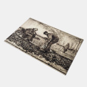 Brandend onkruid - Gogh-Vloermat Deurmat (Schuin)